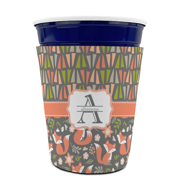 Fox Trail Floral Party Cup Sleeves - without bottom - FRONT (on cup)