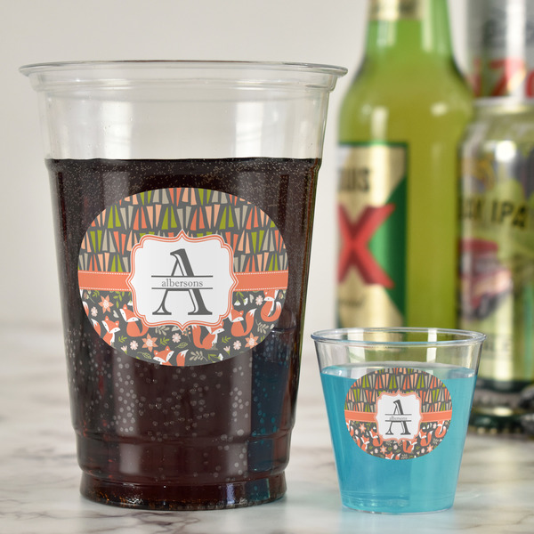 Fox Trail Floral Party Cups - 16oz - In Context