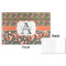 Fox Trail Floral Disposable Paper Placemat - Front & Back