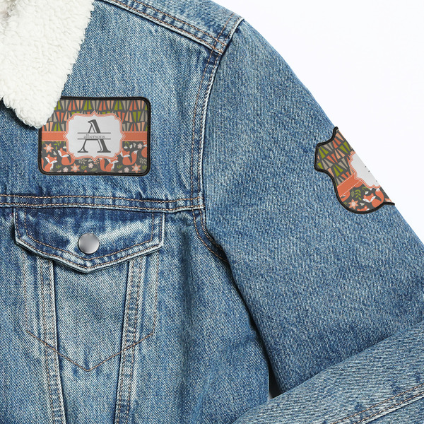 Fox Trail Floral Patches Lifestyle Jean Jacket Detail