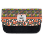 Fox Trail Floral Canvas Pencil Case w/ Name and Initial