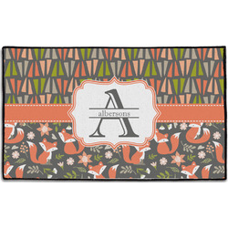 Fox Trail Floral Door Mat - 60"x36" (Personalized)
