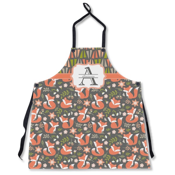 Fox Trail Floral Personalized Apron