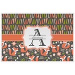 Fox Trail Floral Laminated Placemat w/ Name and Initial