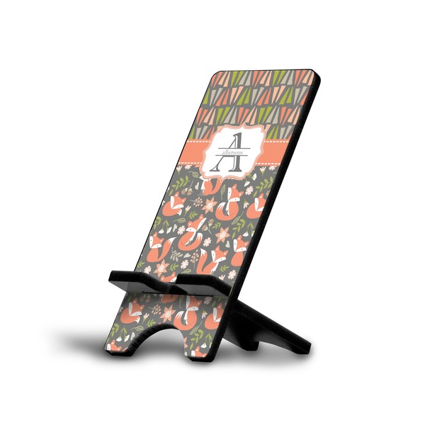 Custom Fox Trail Floral Cell Phone Stand (Small) (Personalized)