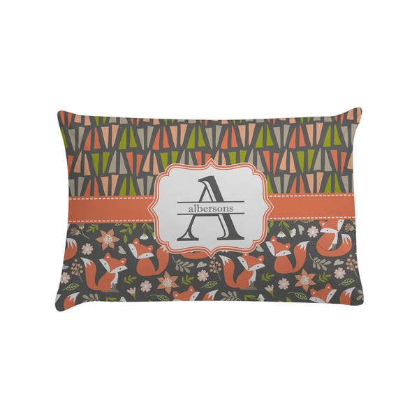 Custom Fox Trail Floral Pillow Case - Standard (Personalized)