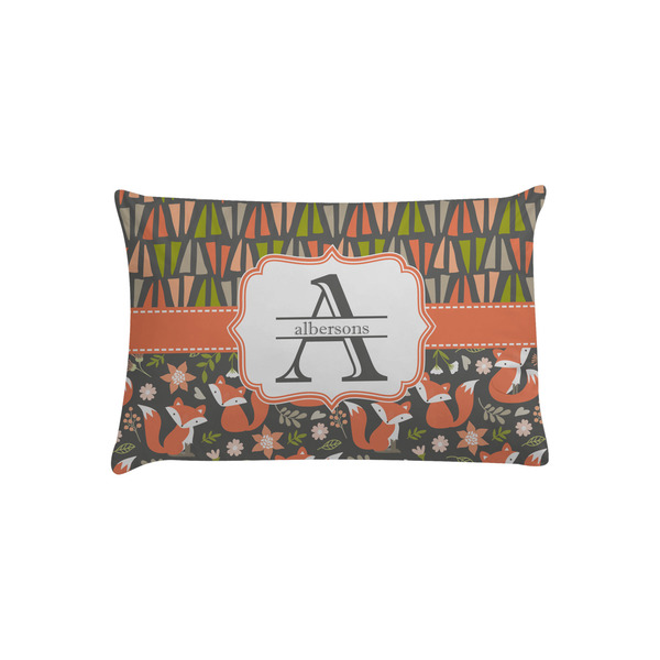 Custom Fox Trail Floral Pillow Case - Toddler (Personalized)