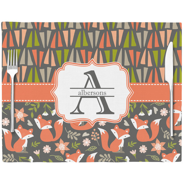 Fox Trail Floral Placemat with Props