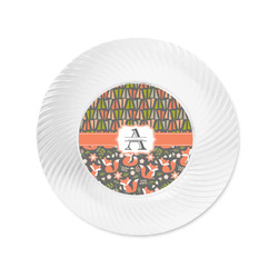 Fox Trail Floral Plastic Party Appetizer & Dessert Plates - 6" (Personalized)