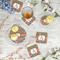 Fox Trail Floral Plastic Party Appetizer & Dessert Plates - In Context