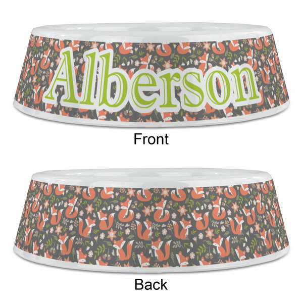 Fox Trail Floral Plastic Pet Bowls - Large - APPROVAL