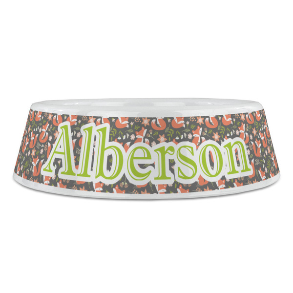 Fox Trail Floral Plastic Pet Bowls - Large - FRONT