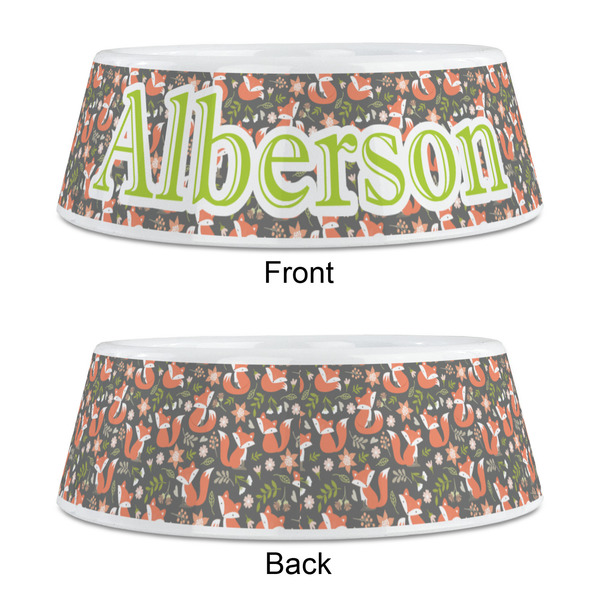 Fox Trail Floral Plastic Pet Bowls - Medium - APPROVAL