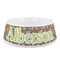 Fox Trail Floral Plastic Dog Bowl - Medium (Personalized)