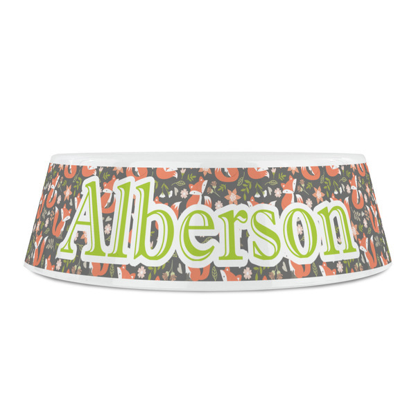 Fox Trail Floral Plastic Pet Bowls - Small - FRONT