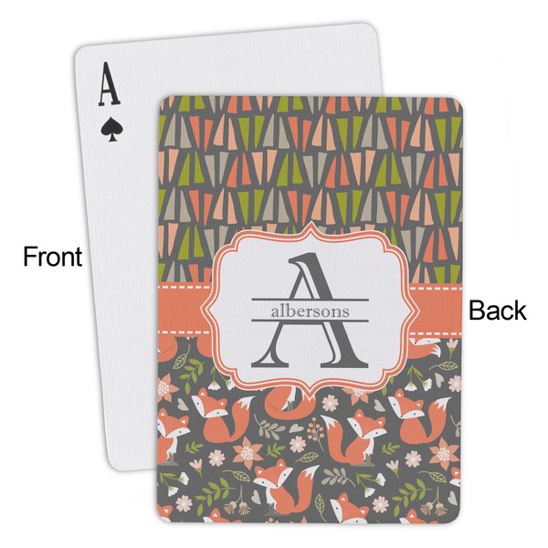 Fox Trail Floral Playing Cards - Approval