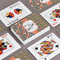 Fox Trail Floral Playing Cards - Front & Back View