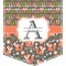 Fox Trail Floral Iron On Faux Pocket (Personalized)