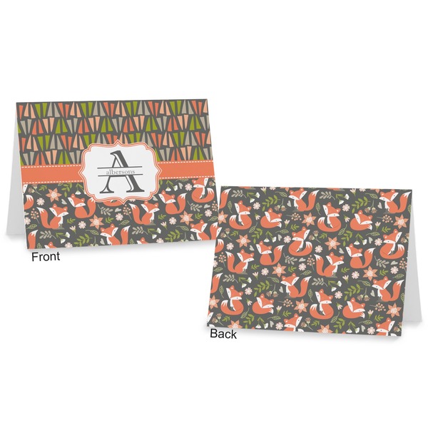 Fox Trail Floral Postcard - Front and Back