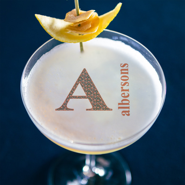 Fox Trail Floral Printed Drink Topper - Large - In Context