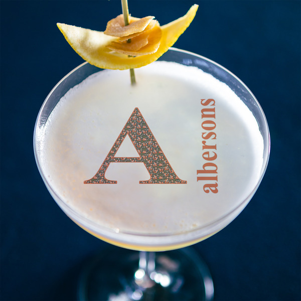 Fox Trail Floral Printed Drink Topper - XLarge - In Context