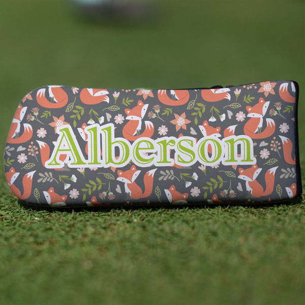 Custom Fox Trail Floral Blade Putter Cover (Personalized)