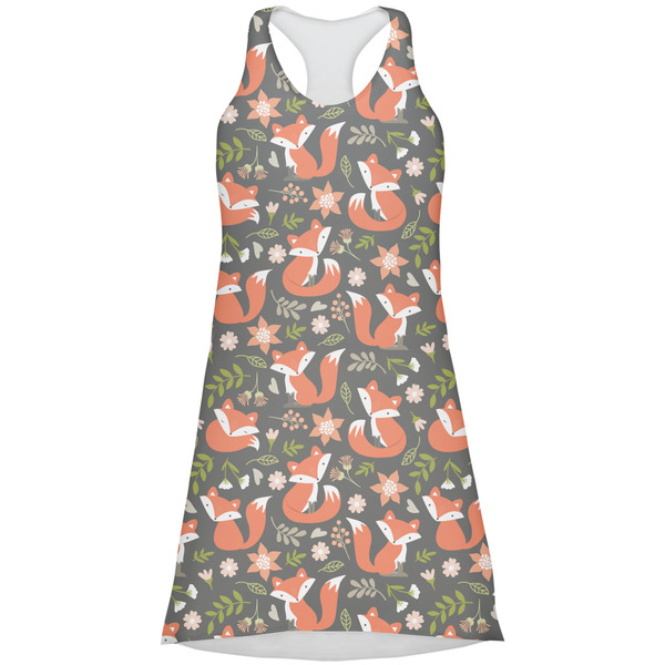 Custom Fox Trail Floral Racerback Dress - X Large