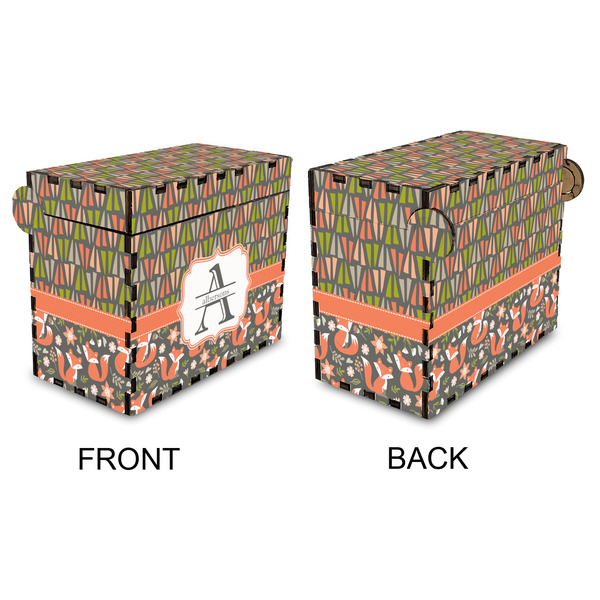 Fox Trail Floral Recipe Box - Full Color - Approval