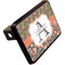 Fox Trail Floral Rectangular Car Hitch Cover w/ FRP Insert (Angle View)