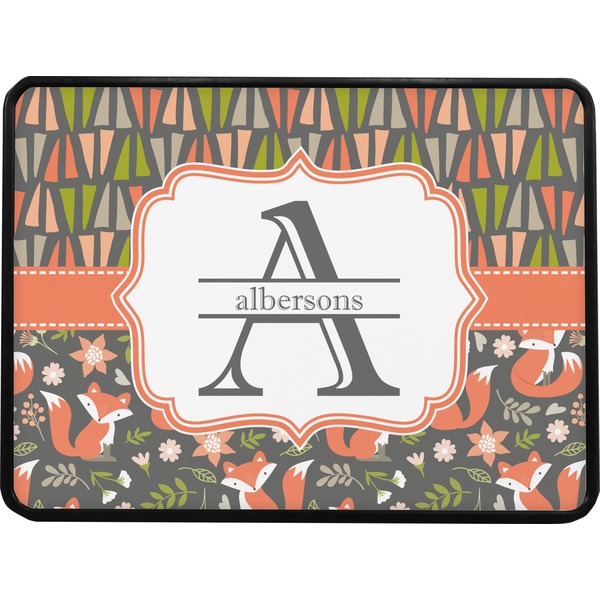 Fox Trail Floral Rectangular Car Hitch Cover w/ FRP Insert (Select Size)