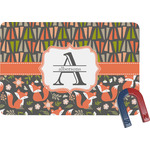 Fox Trail Floral Rectangular Fridge Magnet (Personalized)