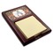 Fox Trail Floral Red Mahogany Sticky Note Holder - Angle