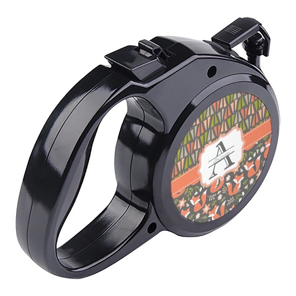 Fox Trail Floral Retractable Dog Leash - Angle