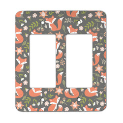 Fox Trail Floral Rocker Style Light Switch Cover - Two Switch