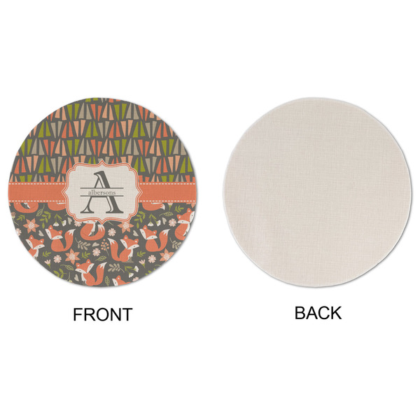 Fox Trail Floral Round Linen Placemats - APPROVAL (single sided)