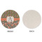 Fox Trail Floral Round Linen Placemats - APPROVAL (single sided)
