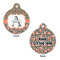 Fox Trail Floral Round Pet ID Tag - Large - Approval