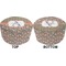Fox Trail Floral Round Pouf Ottoman (Top and Bottom)