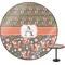 Fox Trail Floral Round Table Top
