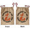 Fox Trail Floral Santa Sack - Front & Back (Personalized)
