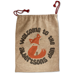 Fox Trail Floral Santa Sack - Front (Personalized)