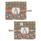 Fox Trail Floral Security Blanket - Front & Back View