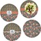 Fox Trail Floral Set of Lunch / Dinner Plates