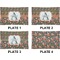 Fox Trail Floral Set of Rectangular Dinner Plates (Approval)