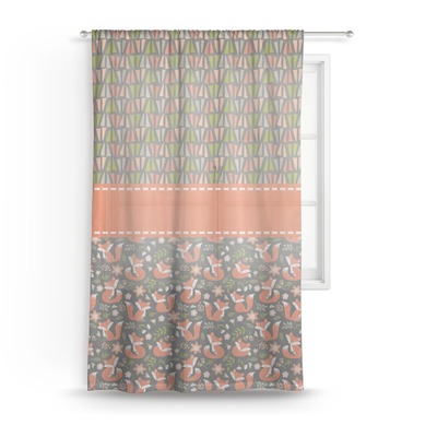 Fox Trail Floral Sheer Curtains (Personalized)