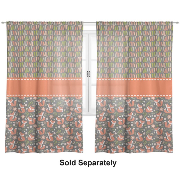 Fox Trail Floral Sheer Curtains