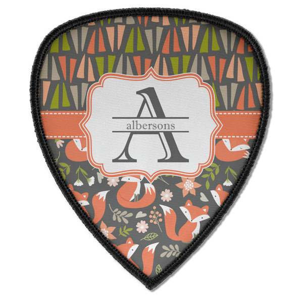 Custom Fox Trail Floral Iron on Shield Patch A w/ Name and Initial