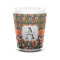 Fox Trail Floral Shot Glass - White - FRONT