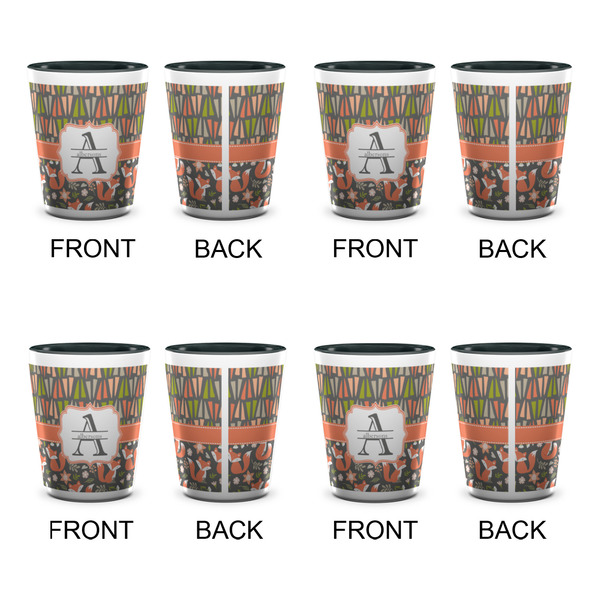 Fox Trail Floral Shot Glassess - Two Tone - Set of 4 - APPROVAL