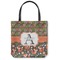 Fox Trail Floral Canvas Tote Bag - Small - 13"x13" (Personalized)
